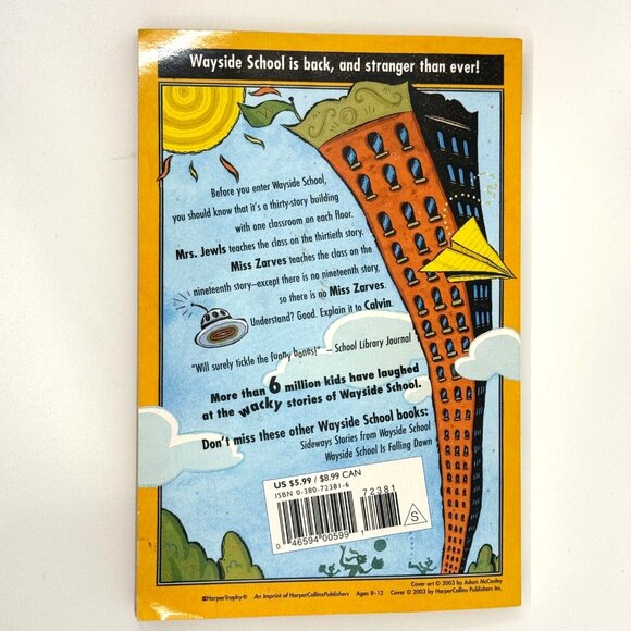 Wayside School Gets a Little Stranger, Paperback by Sachar, Louis / 0380723816 - Picture 2 of 7